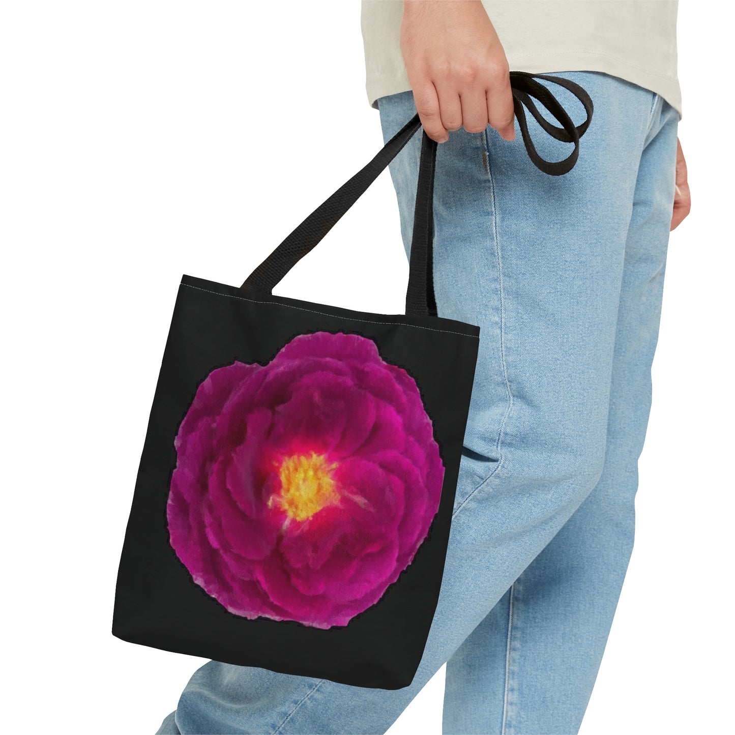 Tote Bag in 3 sizes! Girl groups, Wedding parties, Club gifts, Shopping, Beach - Magical Magenta Rose