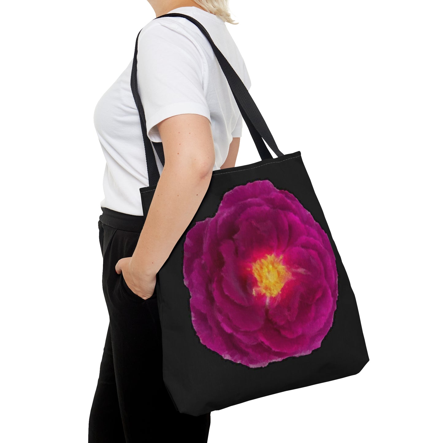 Tote Bag in 3 sizes! Girl groups, Wedding parties, Club gifts, Shopping, Beach - Magical Magenta Rose