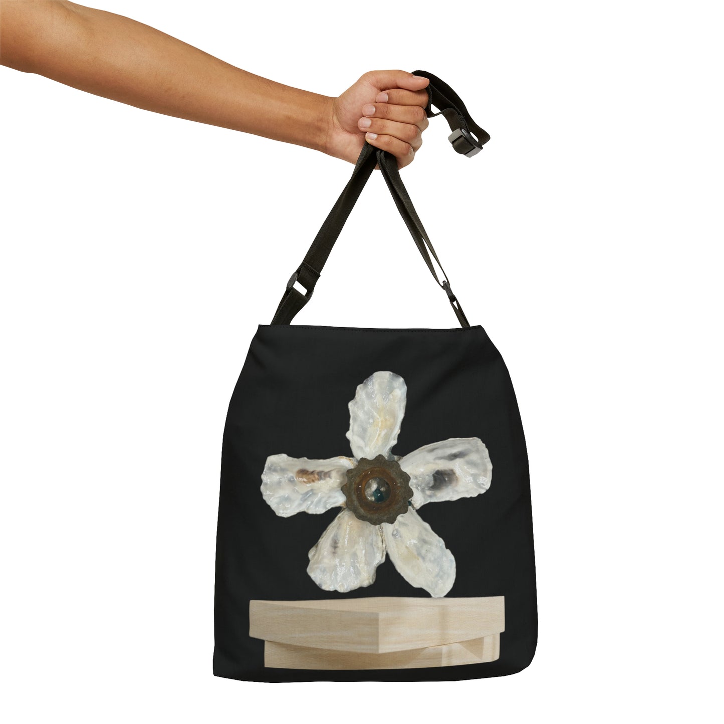 Adjustable Tote Bag Coastal Living Oyster Shell Tote Bag: Creating Coastal Designs to Carry