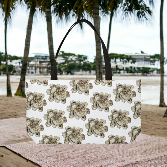 Extra Roomy Coastal Living Oyster Shell Decor Bag: Infuse Your Style with Beach Bliss