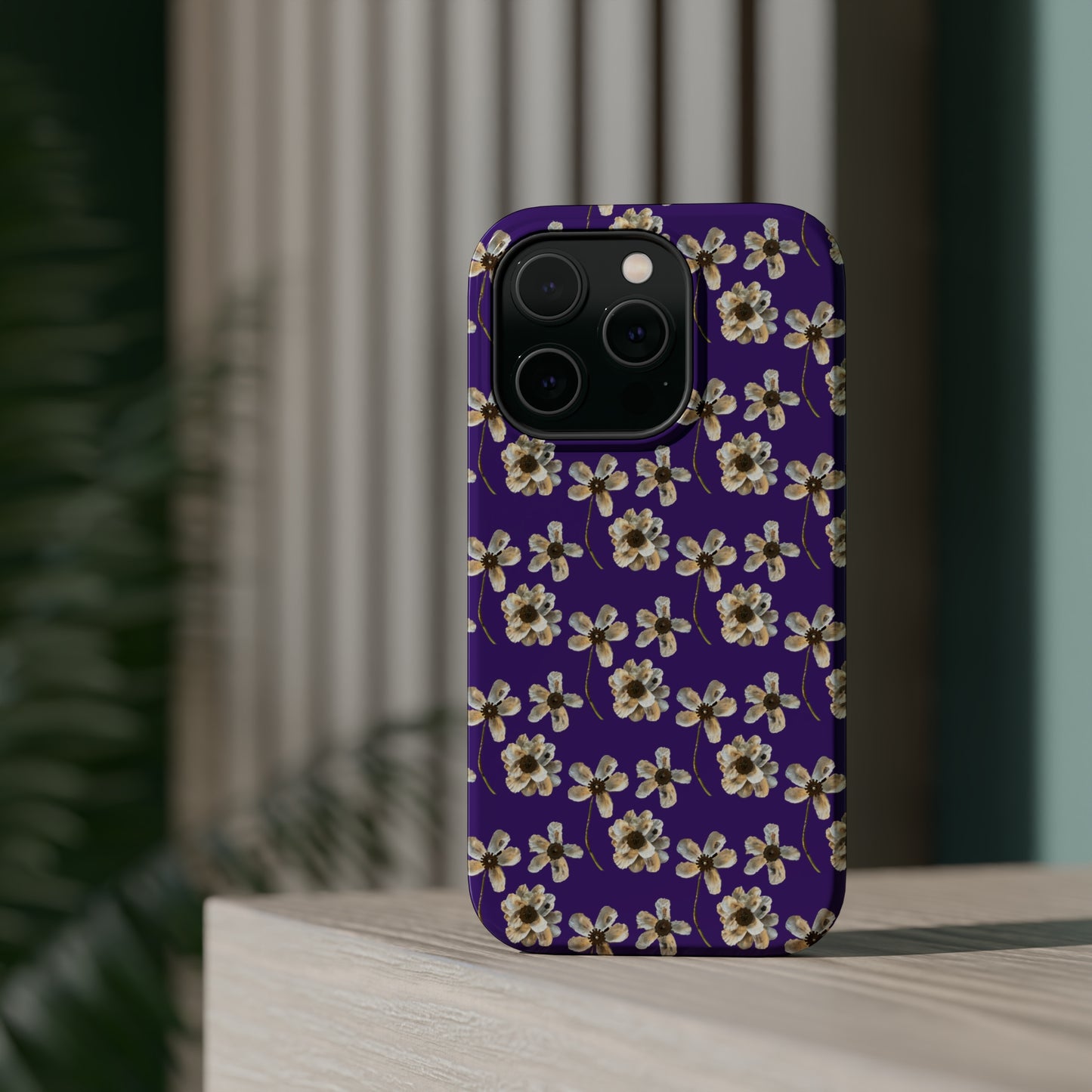 Custom iPhone MagSafe Tough Cases - Oyster Petals Purple