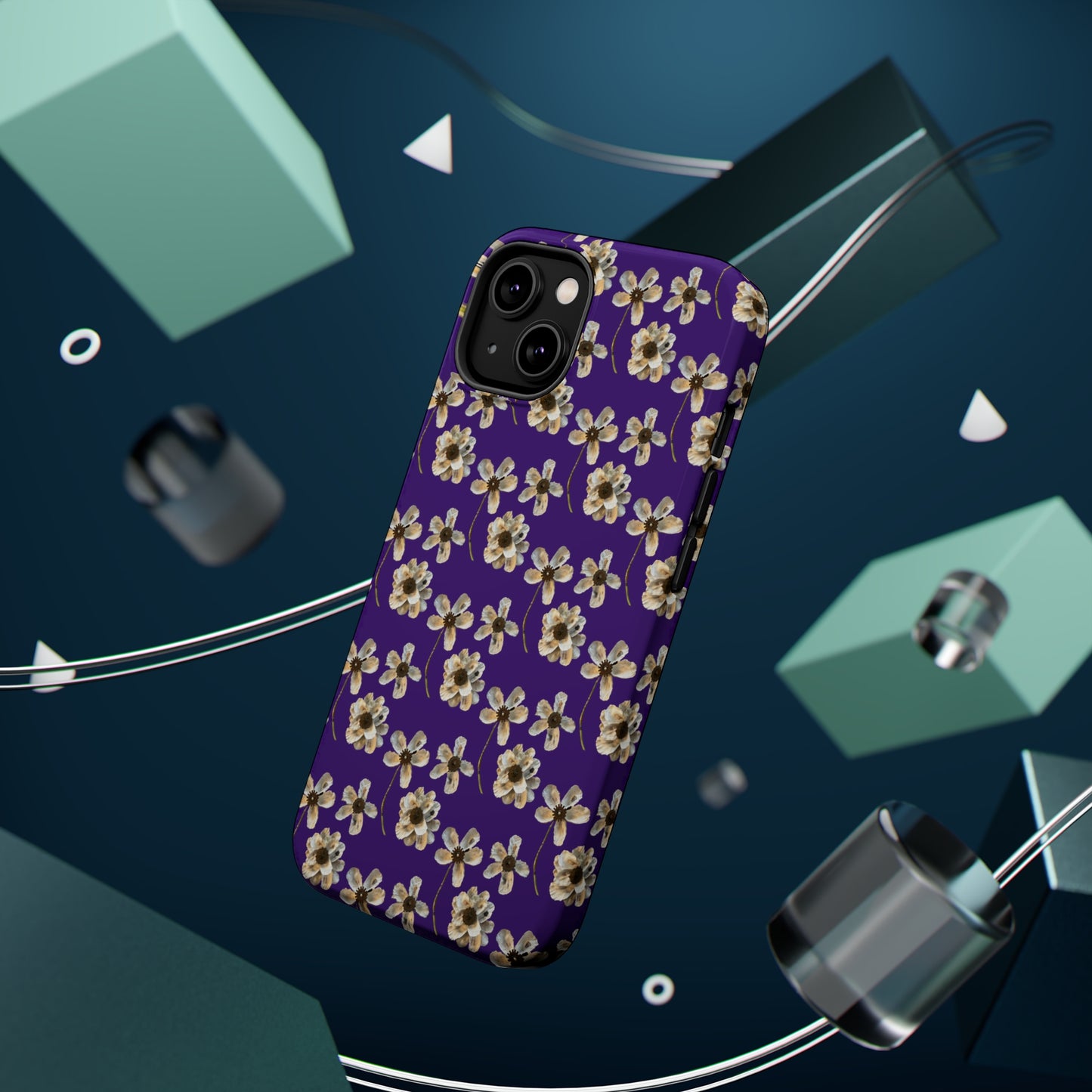 Custom iPhone MagSafe Tough Cases - Oyster Petals Purple