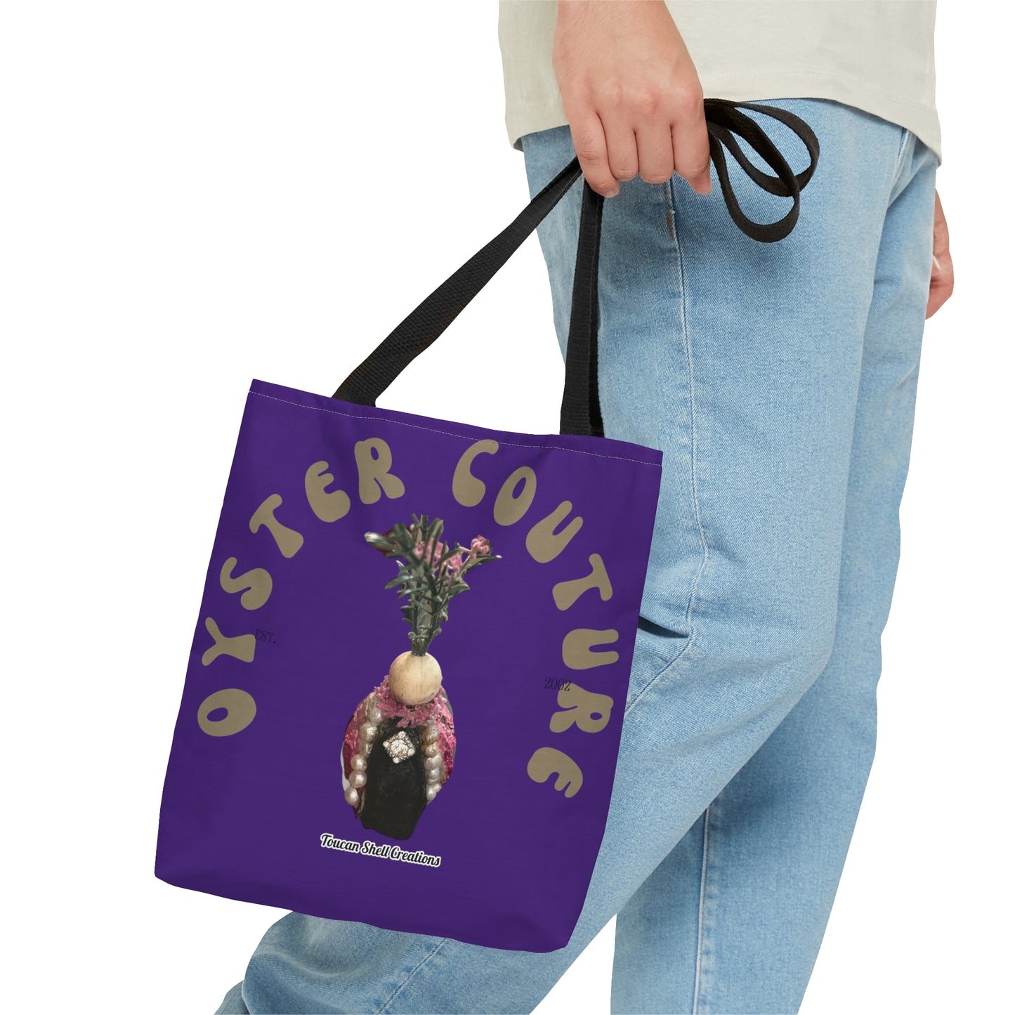 Royal Purple Island Queen Tote Bag For Fun Girl Groups, Fall Parties, Oyster Roasts, Re-usable gift bags, Carry all Tote, Isn't She Fun?