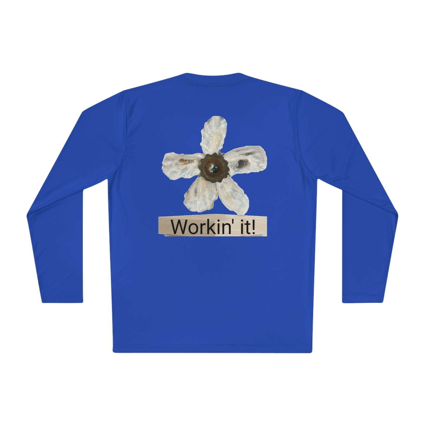 Unisex Long Sleeve Tee Shirt Oyster Shell Flower, gym shirt, mom shirt, team shirt, group shirt, friend gift, workout shirt, art shirt