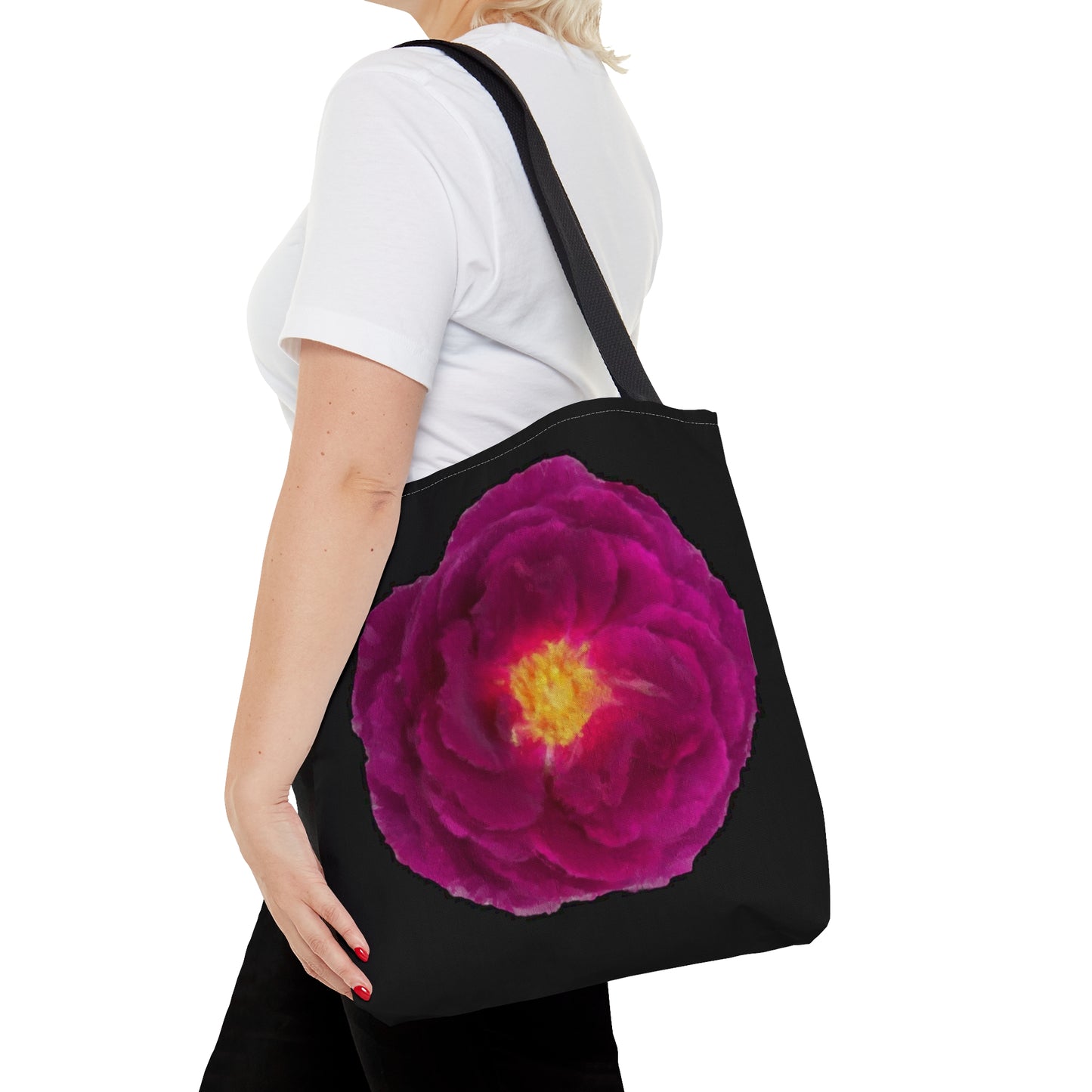 Tote Bag in 3 sizes! Girl groups, Wedding parties, Club gifts, Shopping, Beach - Magical Magenta Rose