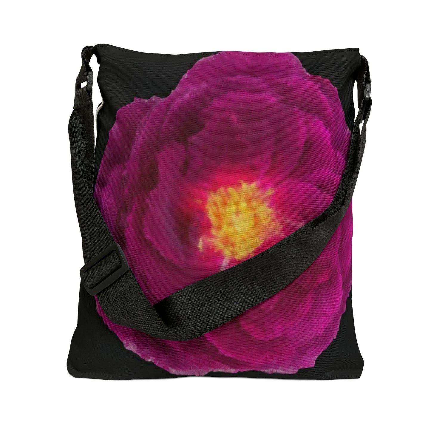 Adjustable Tote Bag Magenta Rose: Nature's Wonders for Your Unique Style