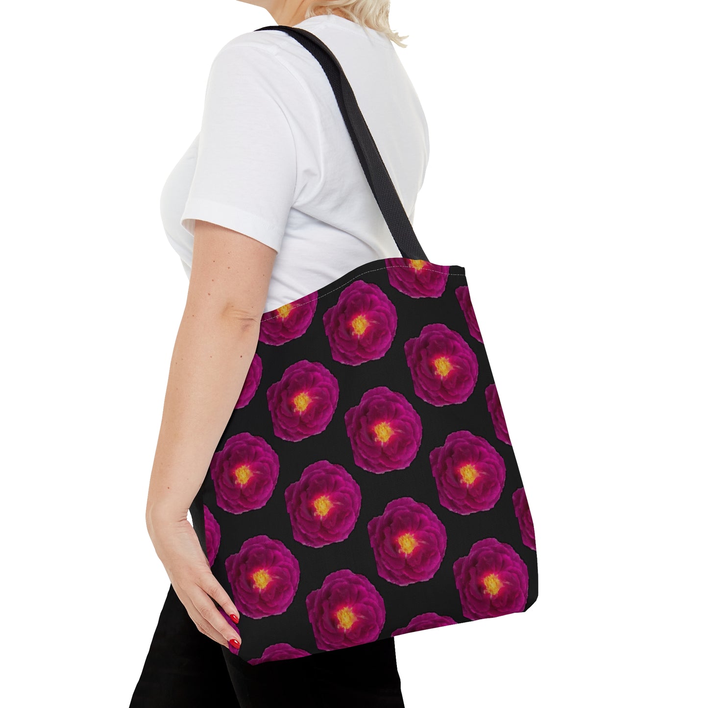 Tote Bag in 3 sizes! Reusable gift/ shopping/carryall bag for Girl groups, teams, Wedding parties, Club gifts, Shopping, Beach - Magical Magenta Rose