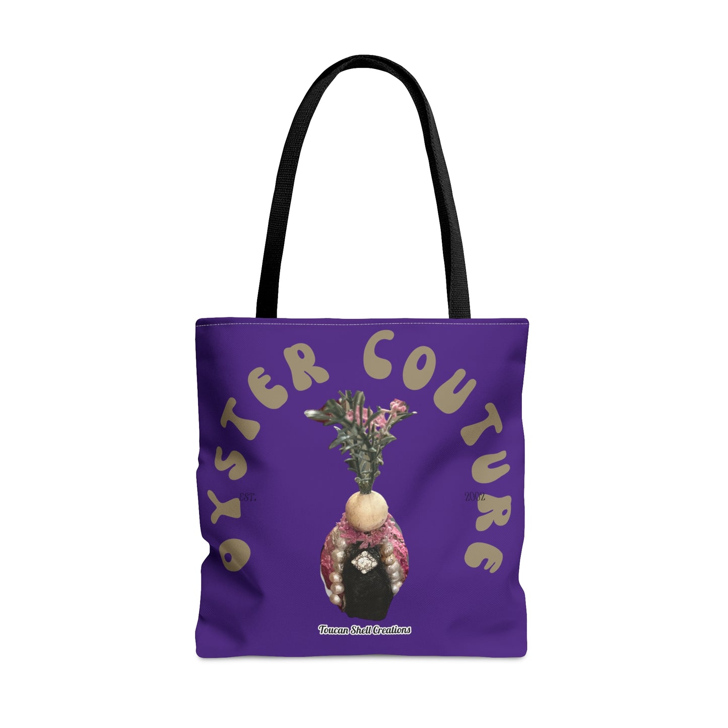 Royal Purple Island Queen Tote Bag For Fun Girl Groups, Fall Parties, Oyster Roasts, Re-usable gift bags, Carry all Tote, Isn't She Fun?