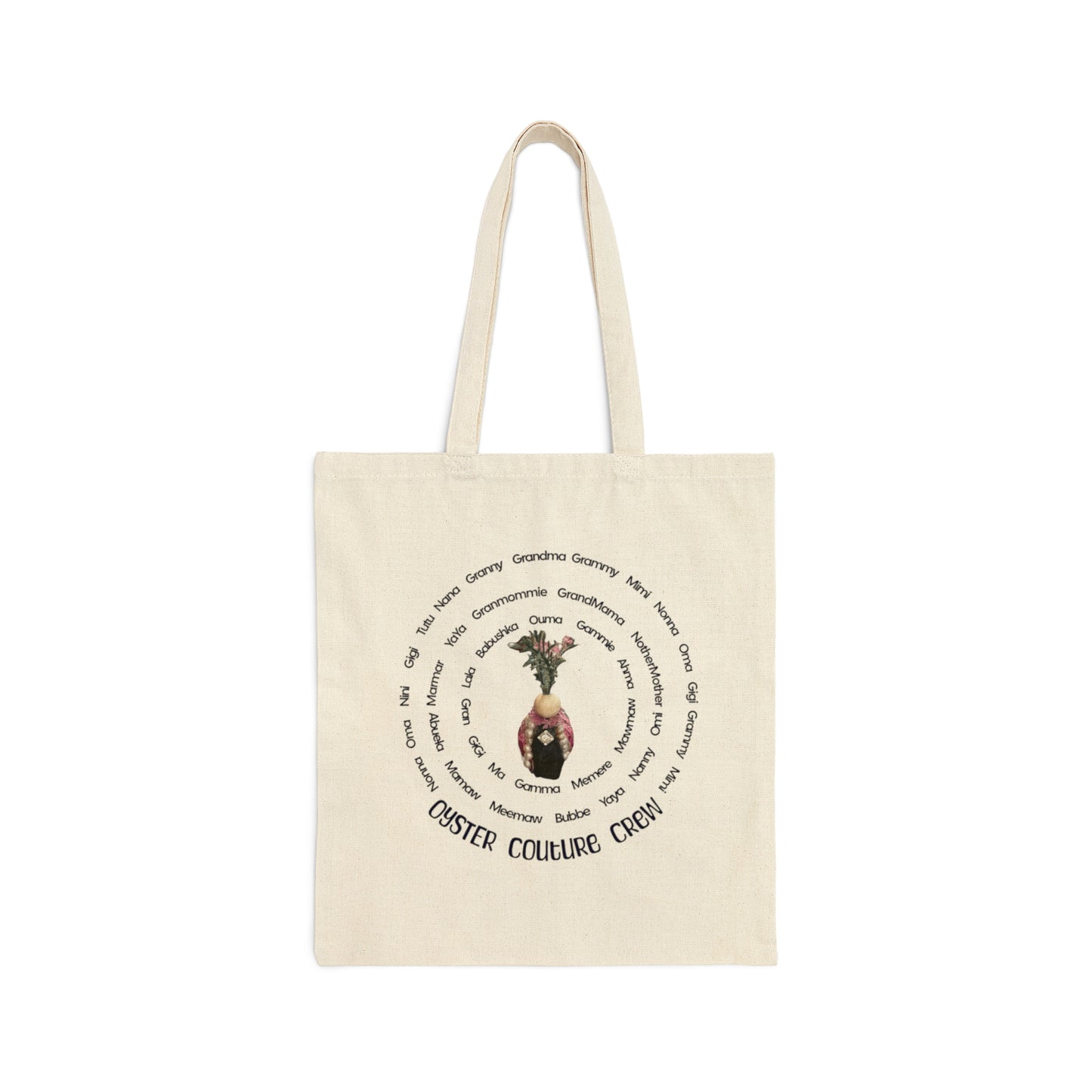 Grandma's Greenest Christmas Gift bags are Cotton Canvas Tote Bags with Grandma names they are reusable all year around, carry all for teachers, bags for grandma