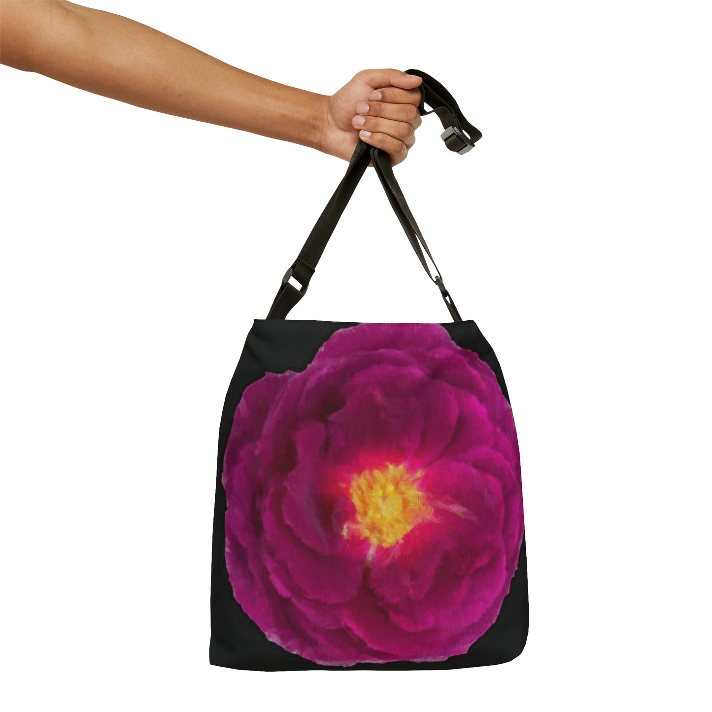 Adjustable Tote Bag Magenta Rose: Nature's Wonders for Your Unique Style