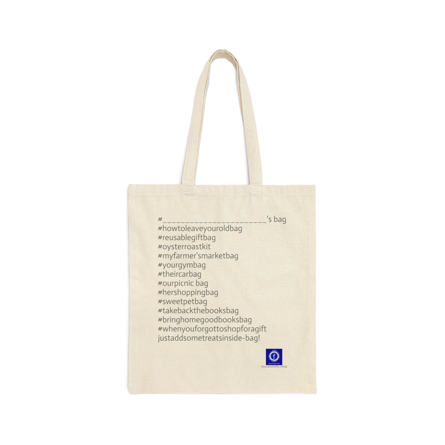 Art Print Cotton Canvas Tote Bag: Is THIS your style or Modern GlamMother? Coastal Characters Oyster Shell Bags are Collectible Gifts