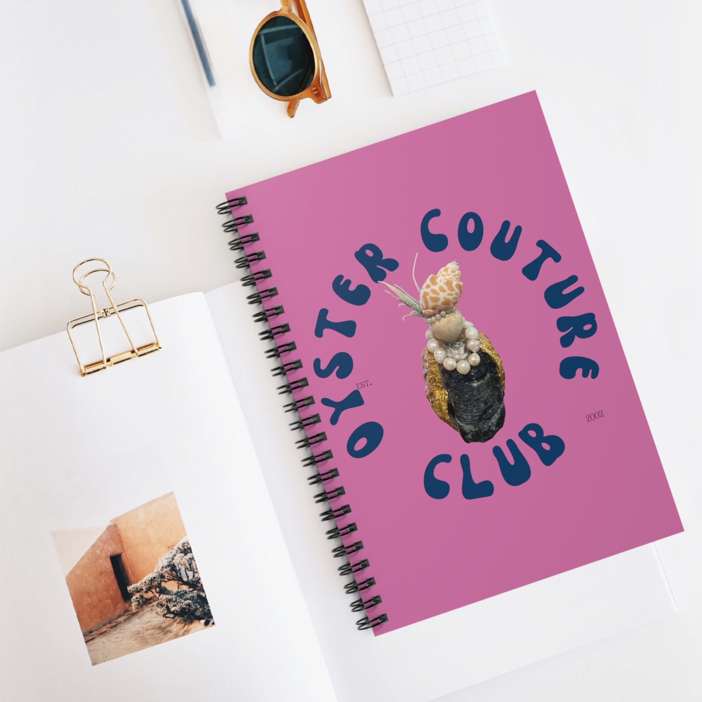 Spiral Notebook - Ruled Line Oyster Cuture Club Collection