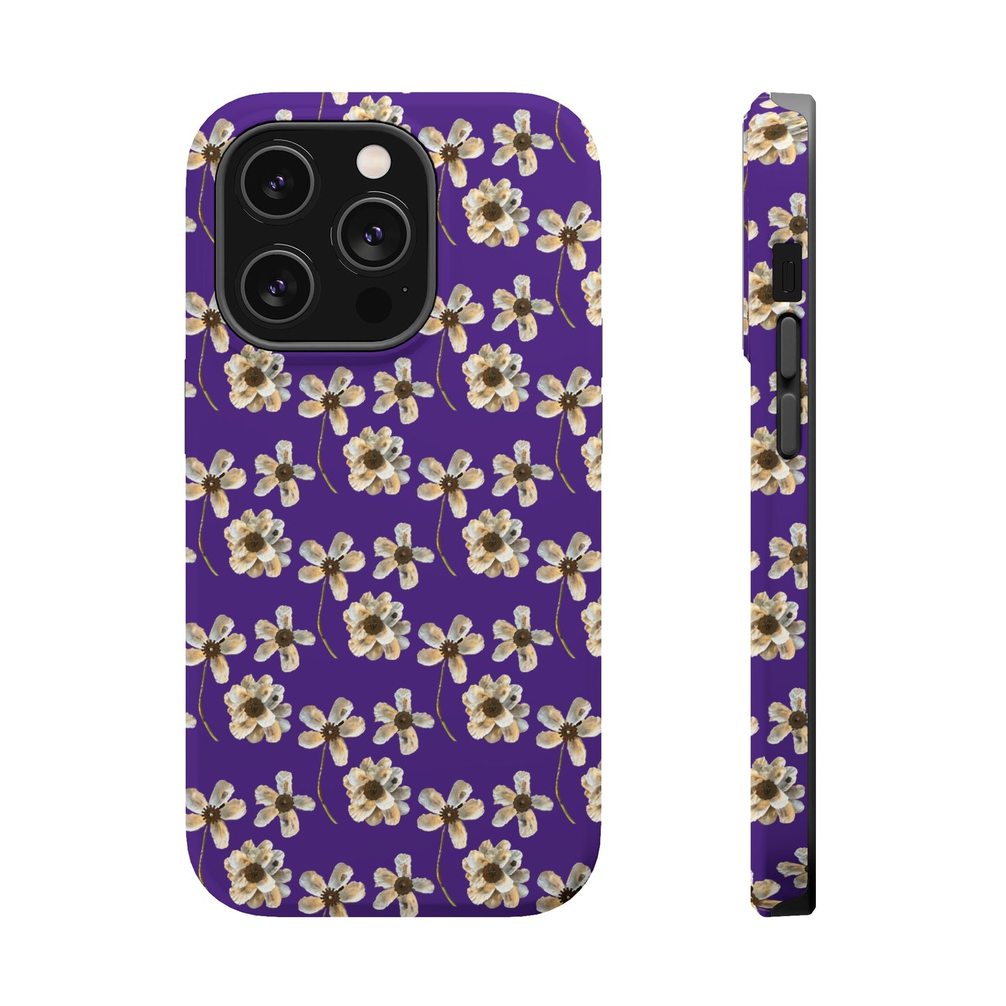 Custom iPhone MagSafe Tough Cases - Oyster Petals Purple