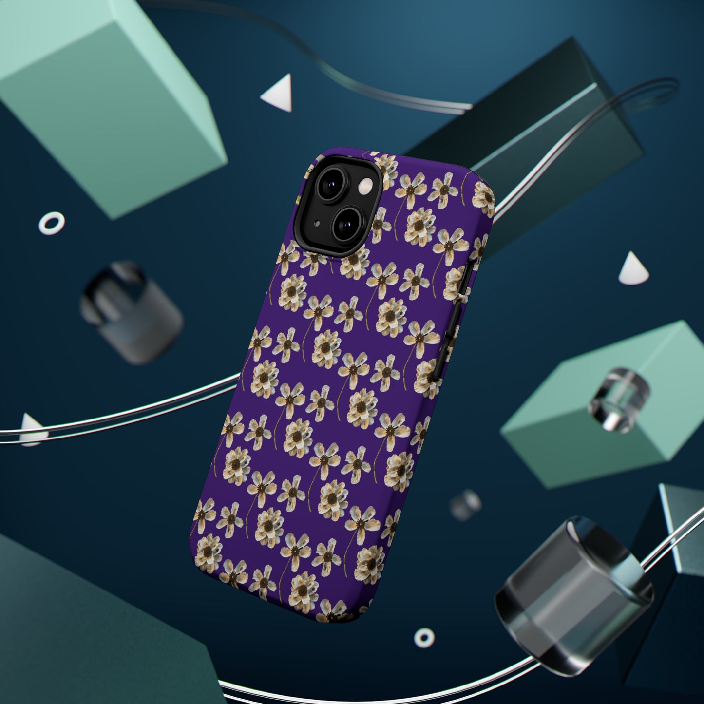 Custom iPhone MagSafe Tough Cases - Oyster Petals Purple