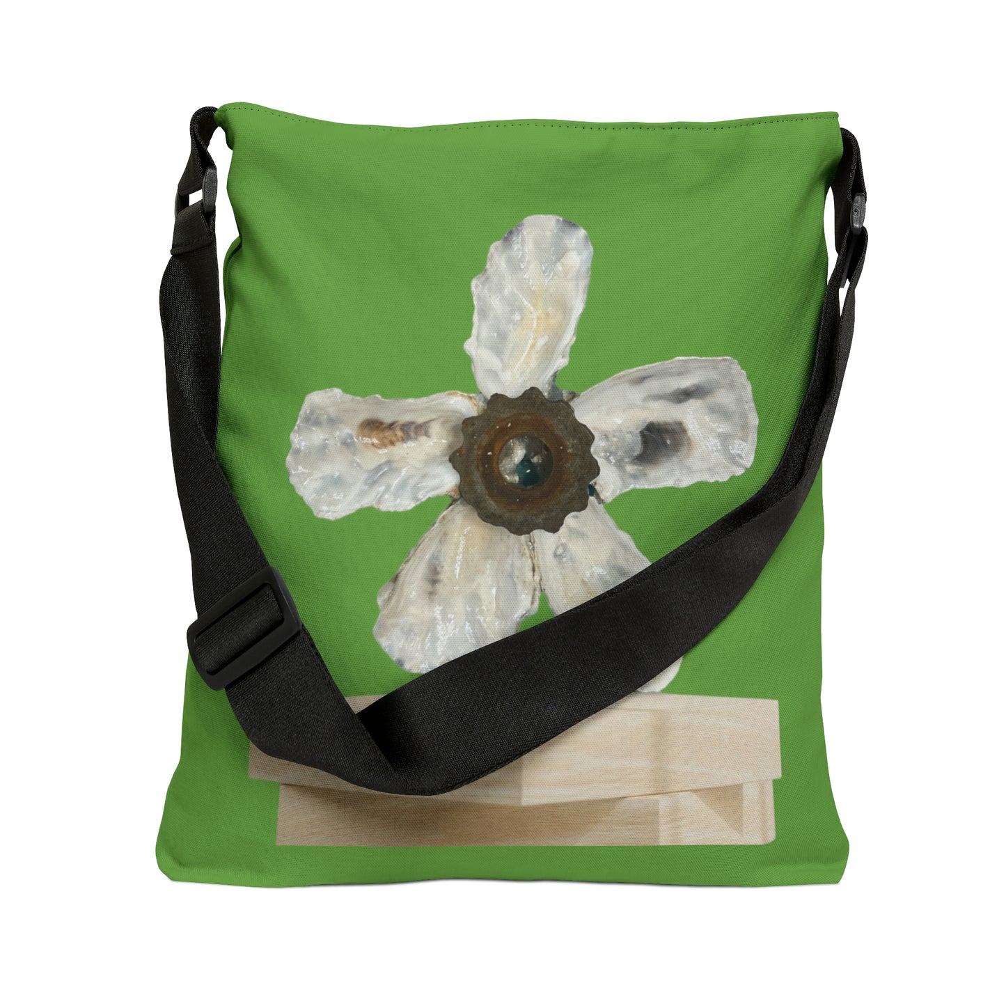 Adjustable Tote Bag Coastal Living Oyster Shell Tote Bag: Creating Shoreline Fun to Carry