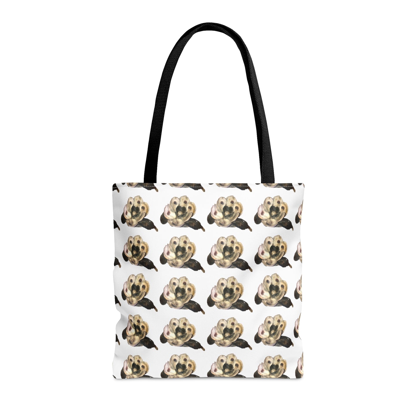 Tote Bag in 3 sizes! Girl groups, Wedding parties, Church groups, Club gifts, Shopping, Beach - Gold and white heart with pearls