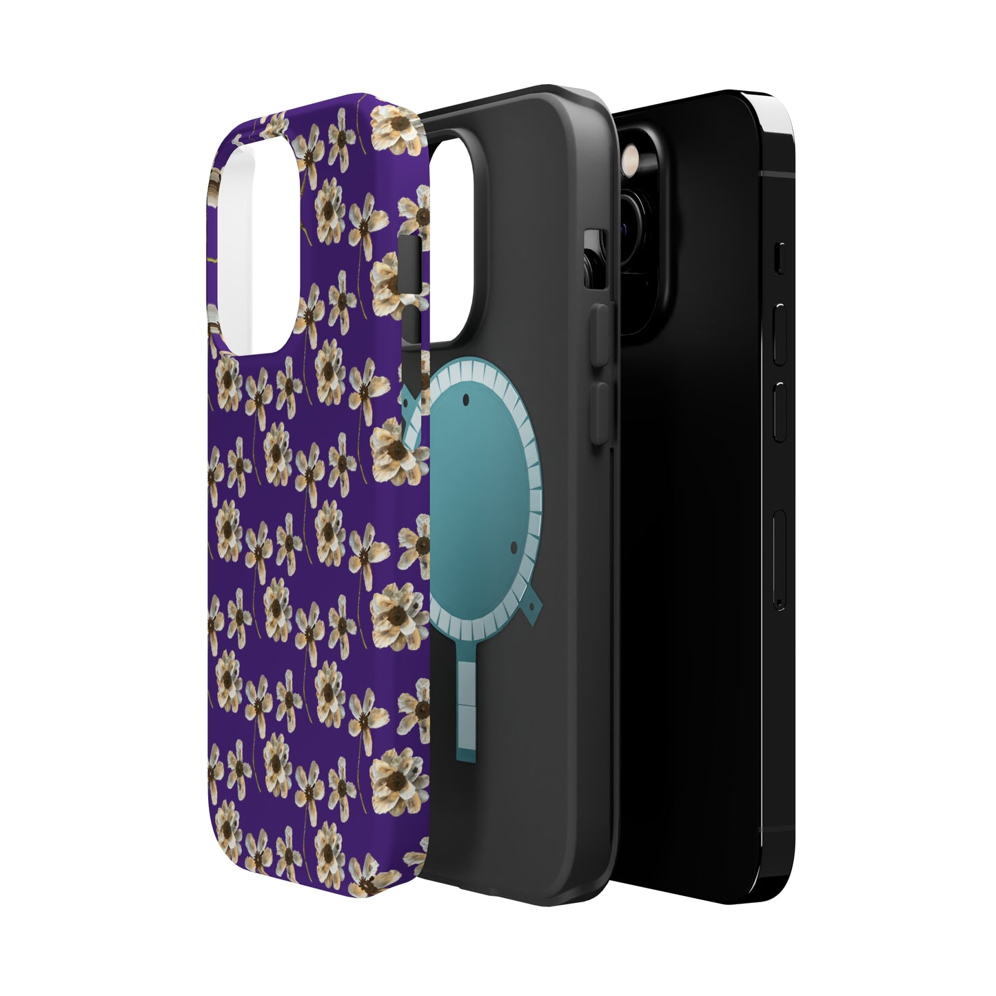 Custom iPhone MagSafe Tough Cases - Oyster Petals Purple