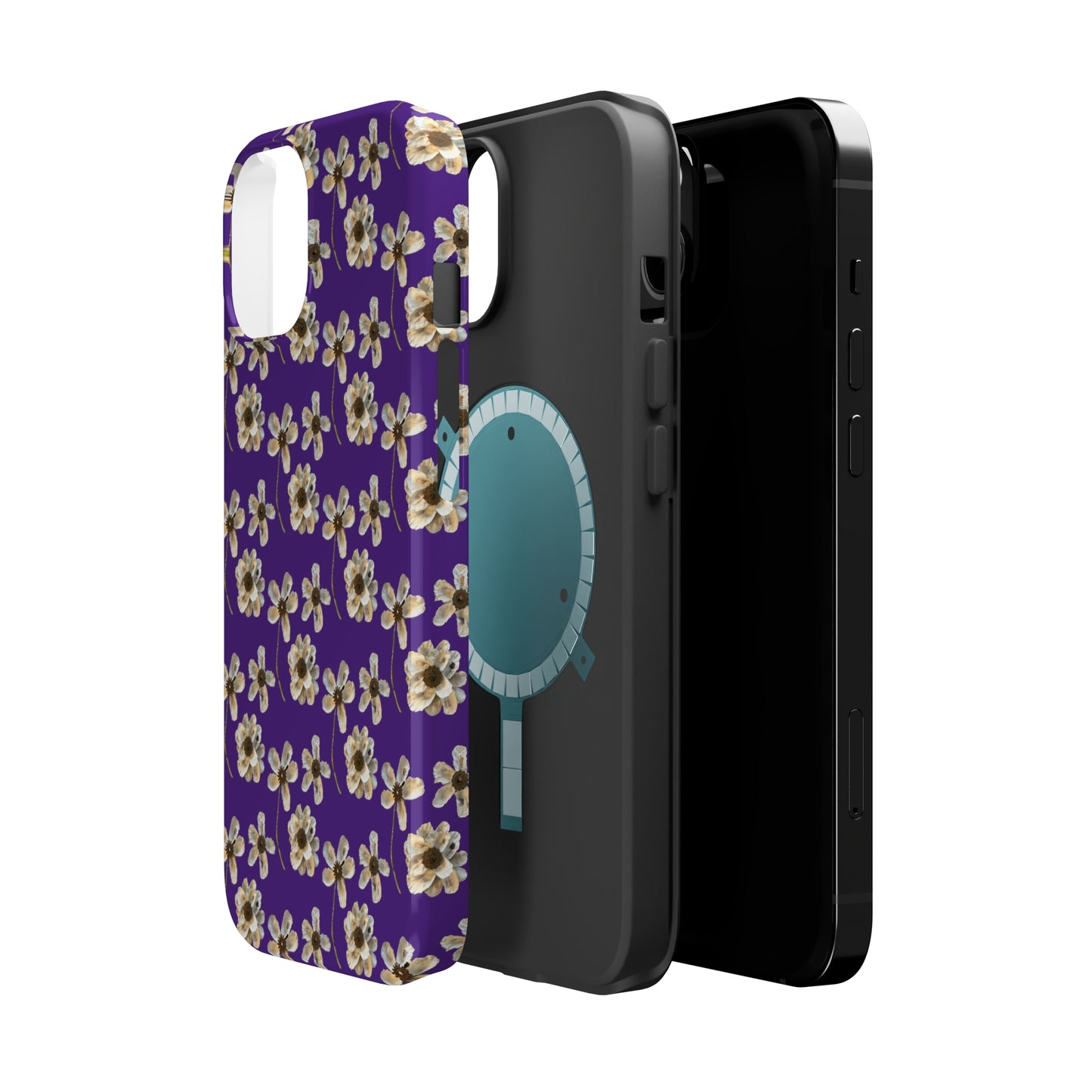 Custom iPhone MagSafe Tough Cases - Oyster Petals Purple