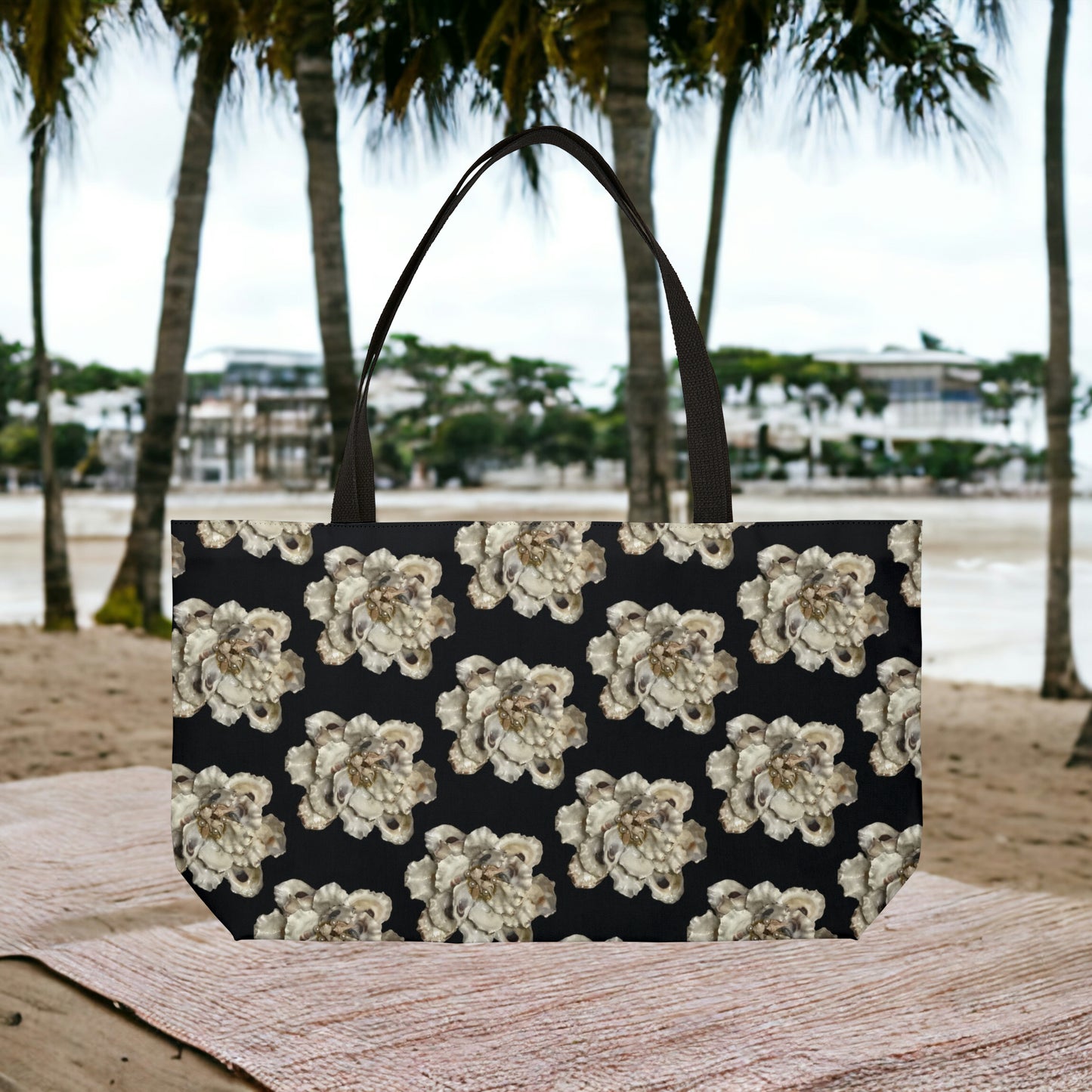 Extra Roomy Sustainable Reusable Oyster Shell Print Tote Bag: : A Greener Way to Gift