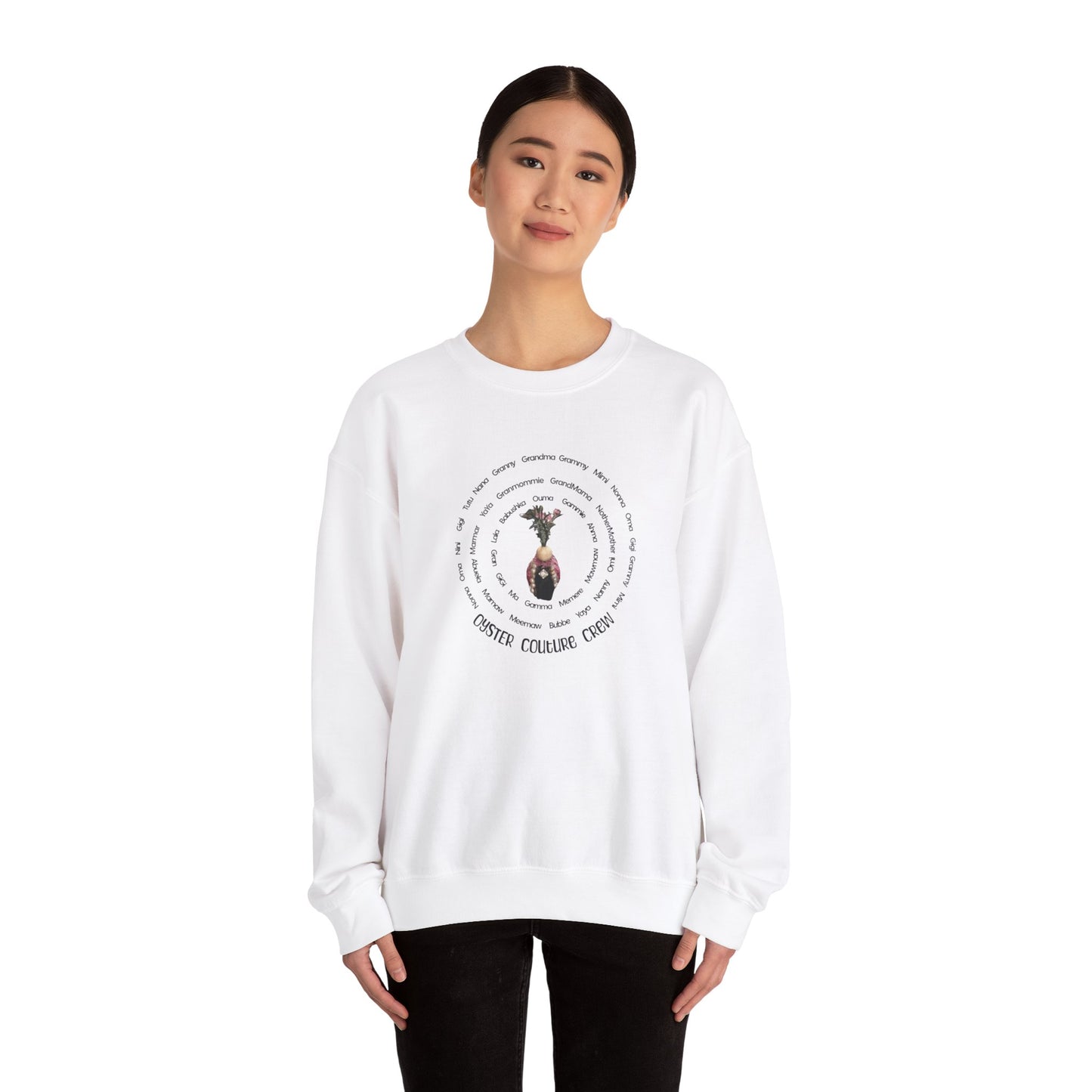 Unisex Heavy Blend™ Crewneck Sweatshirt Grandmas go by many names, find your Gramma name around Oyster Couture Diva