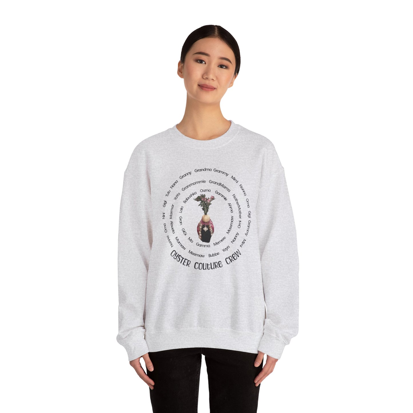 Unisex Heavy Blend™ Crewneck Sweatshirt Grandmas go by many names, find your Gramma name around Oyster Couture Diva