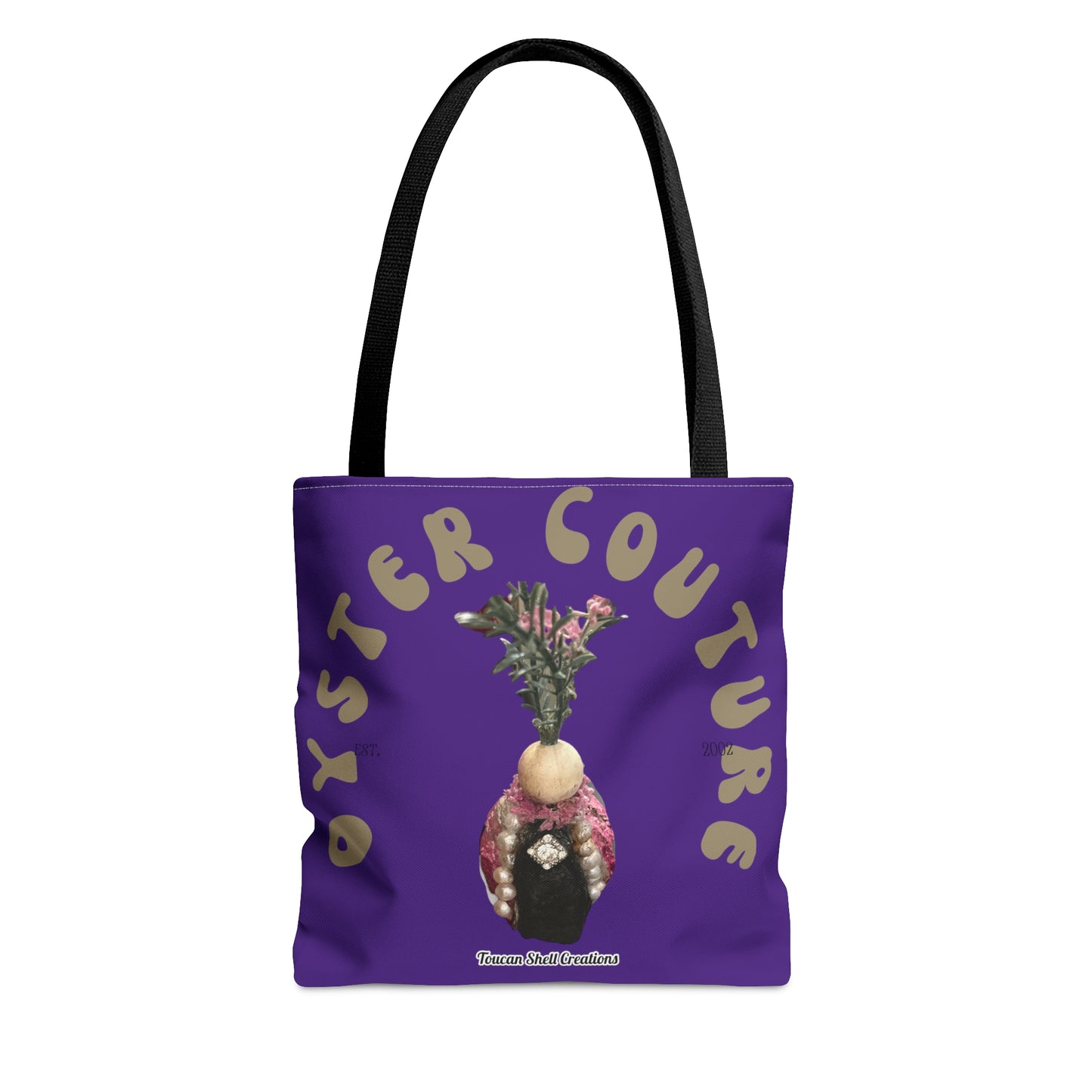 Royal Purple Island Queen Tote Bag For Fun Girl Groups, Fall Parties, Oyster Roasts, Re-usable gift bags, Carry all Tote, Isn't She Fun?