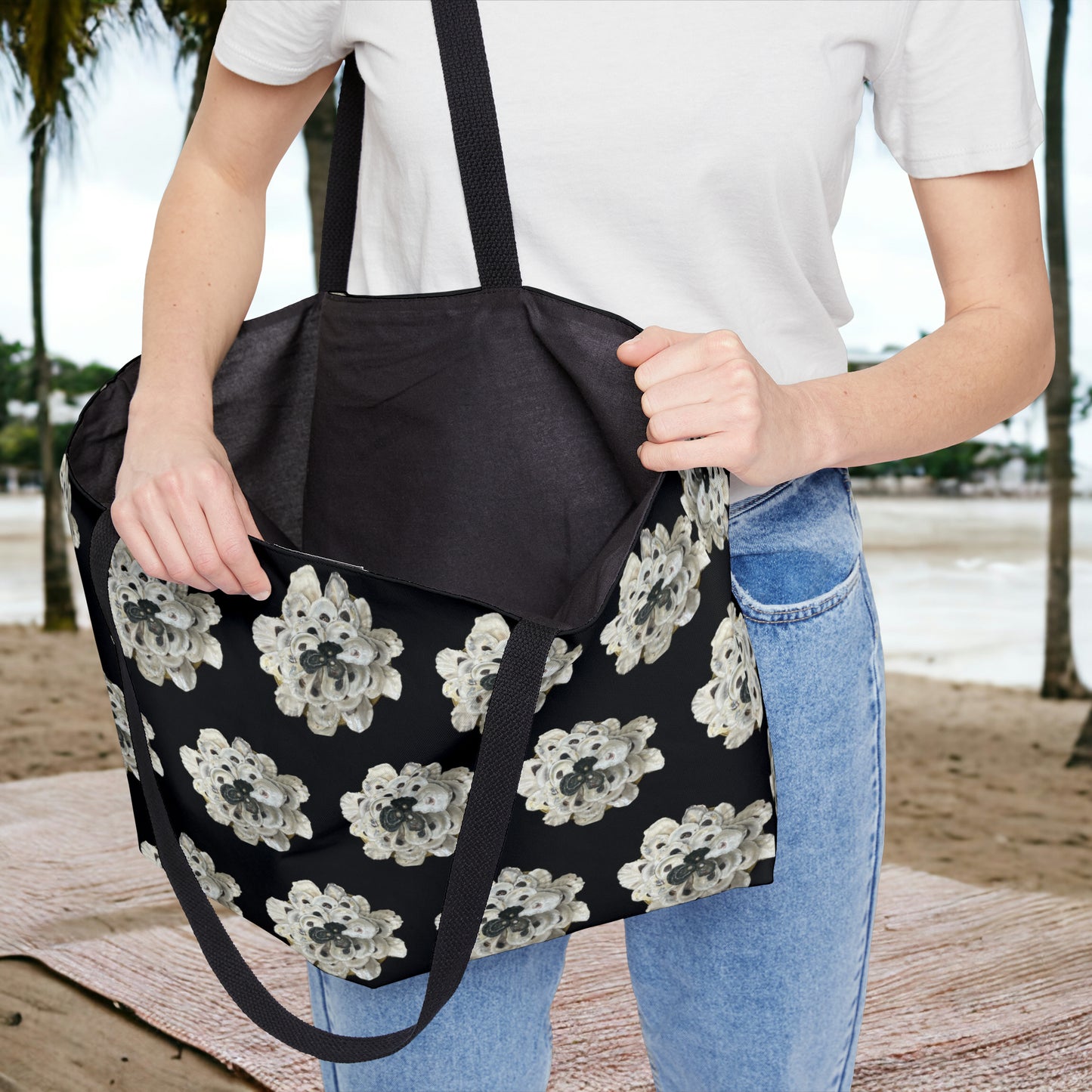 Extra Roomy Seaside Chic Tote Bag: Where Fashion Meets the Ocean's Beauty