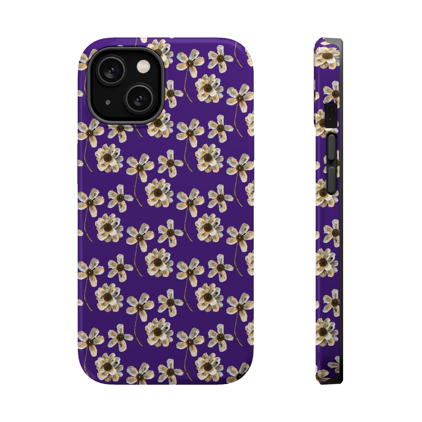 Custom iPhone MagSafe Tough Cases - Oyster Petals Purple