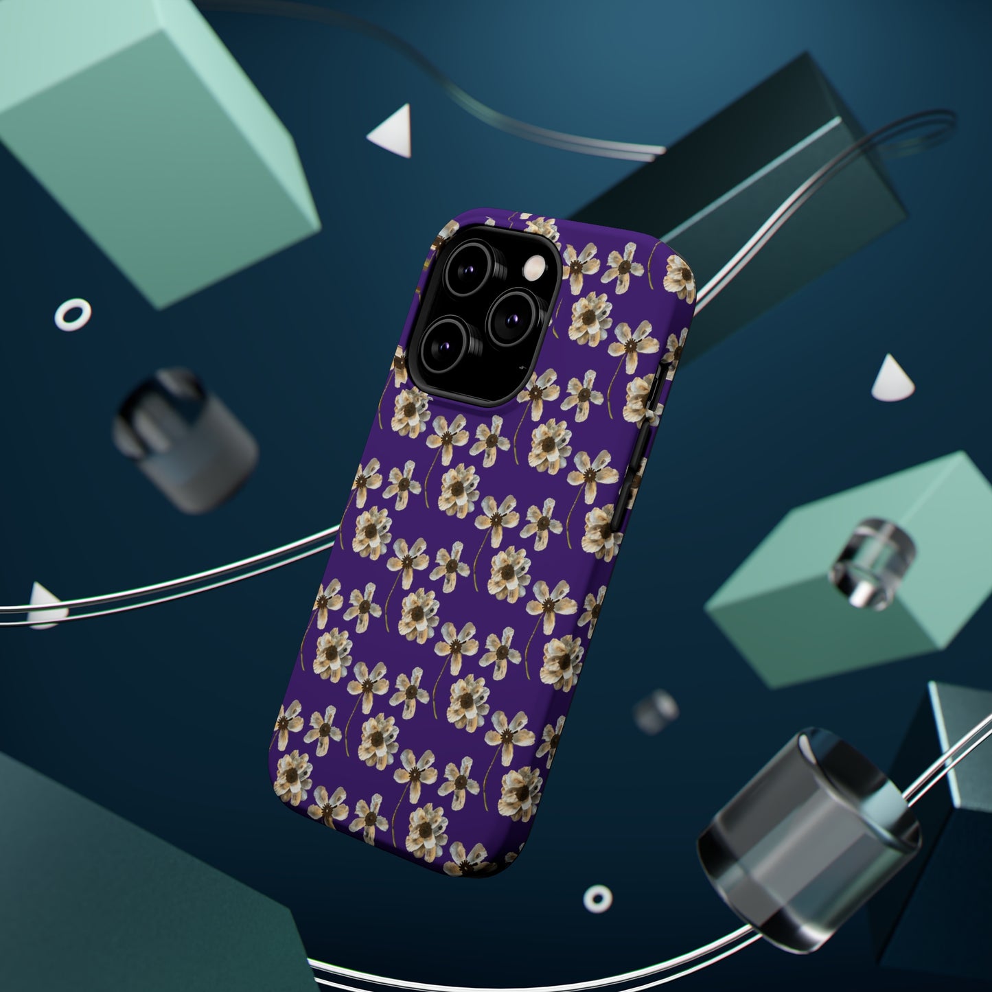 Custom iPhone MagSafe Tough Cases - Oyster Petals Purple