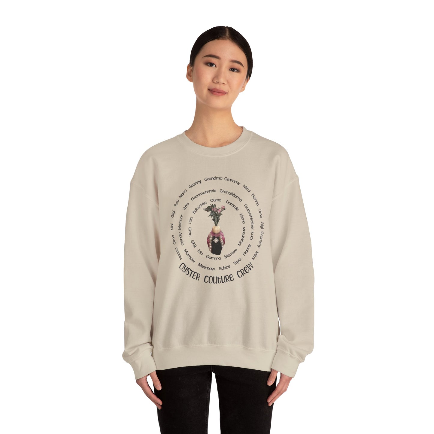 Unisex Heavy Blend™ Crewneck Sweatshirt Grandmas go by many names, find your Gramma name around Oyster Couture Diva